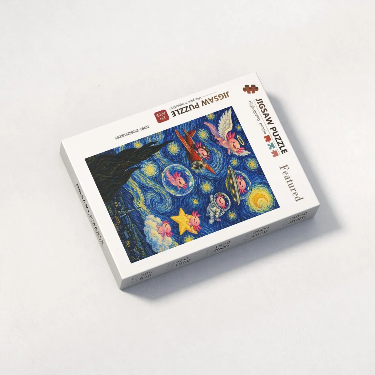 Starry Night Flying Axolotls Puzzle | Axolotl Lover Gift